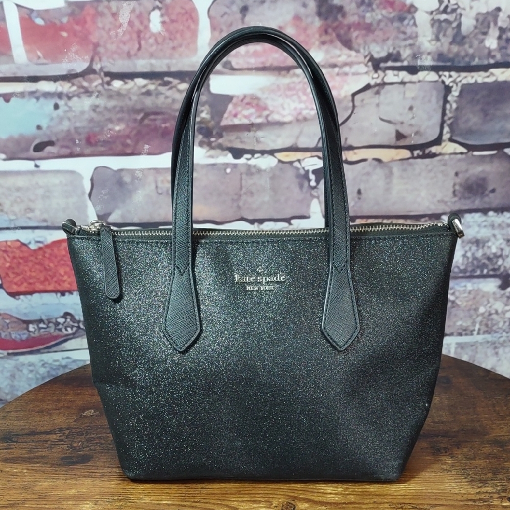 Kate Spade "Joeley" Glitter Satchel/Crossbody Bag